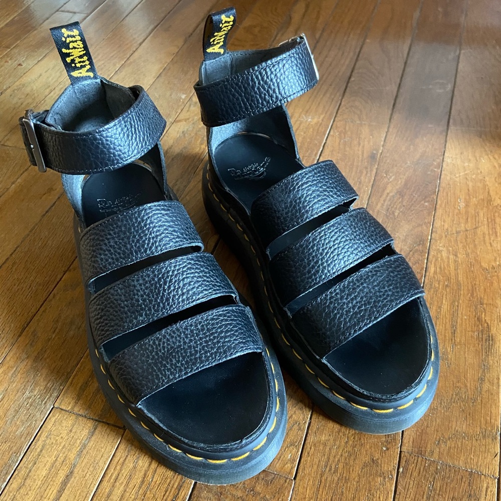 Dr. Marten Clarissa Leather Sandals Size 8